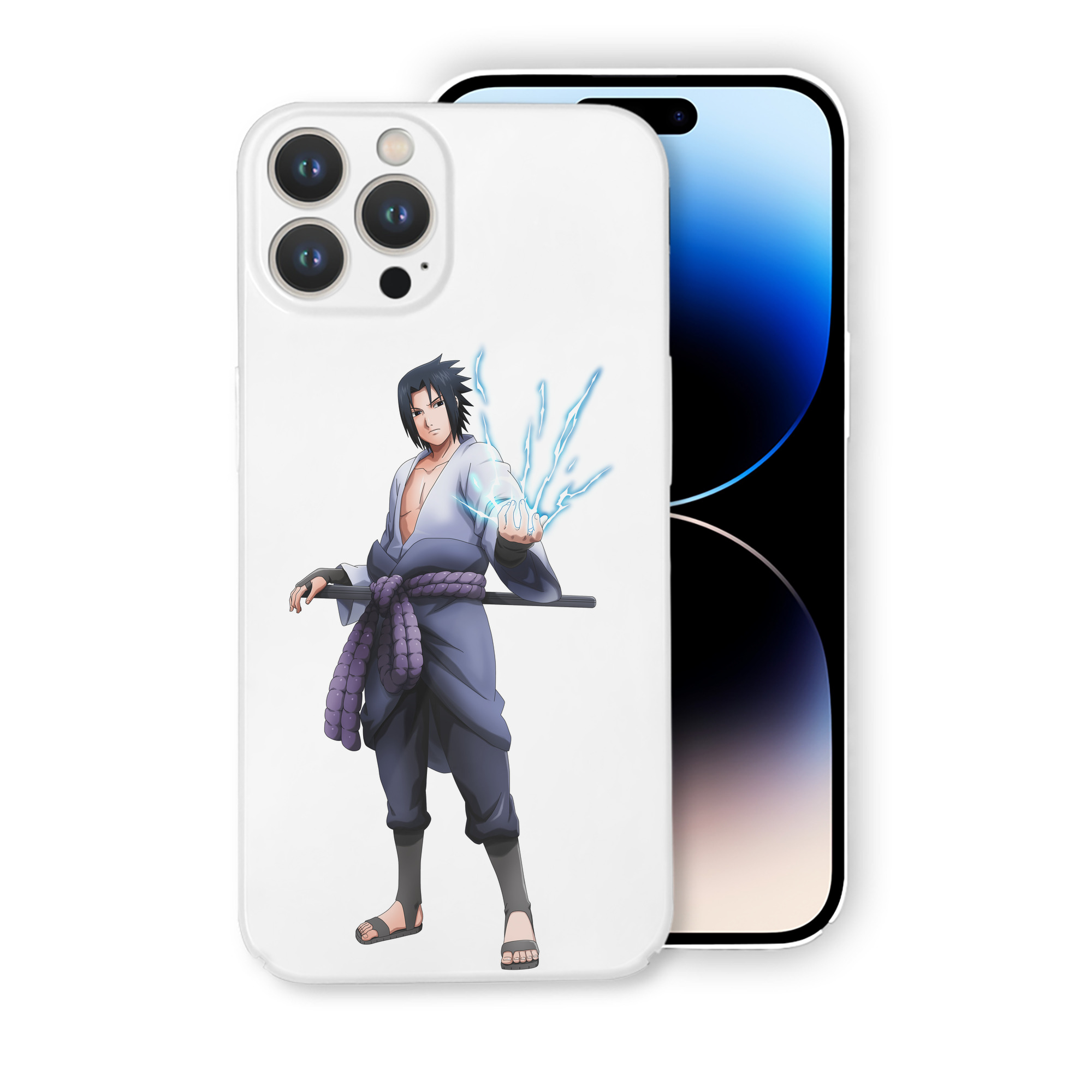 （画像用） NARUTO -ナルト- うちは サスケ Uchiha Sasuke 【iPhone 14シリーズ対応】ハードケース